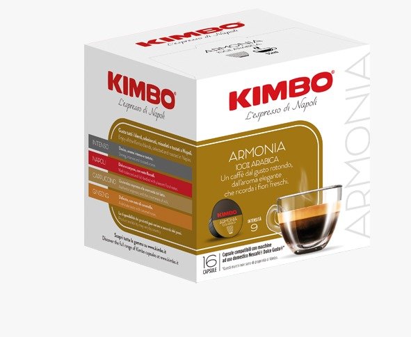 Кофе в капсулах формат DG КИМБО KIMBO ARMONIA 100% Arabica 16шт*7г