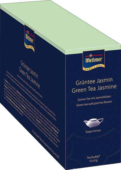 Чай в пакетах для чайника MESSMER Grüntee Jasmin (Зеленый с жасмином) 15x4,0г