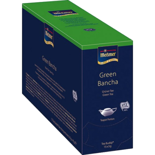 Чай в пакетах для чайника MESSMER Green Bancha (Зеленый Банча) 15x4,0г