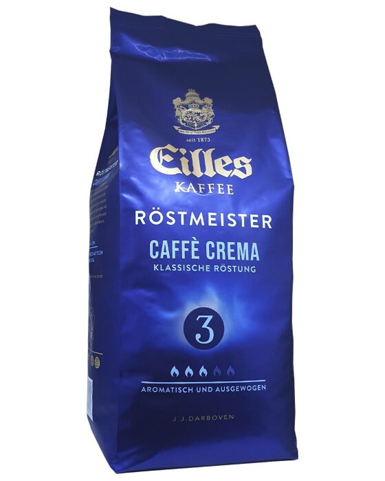 Кофе в зернах EILLES Rostmeister Café Crema зерно 1000 г.