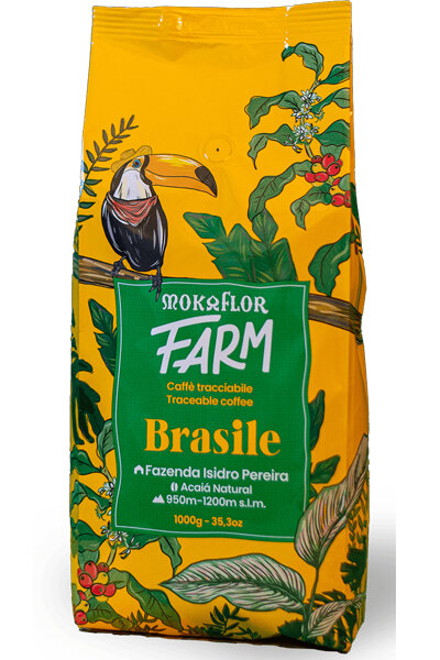 Кофе в зернах Mokaflor Farm Brasile Мокафлор Бразилия 1000г