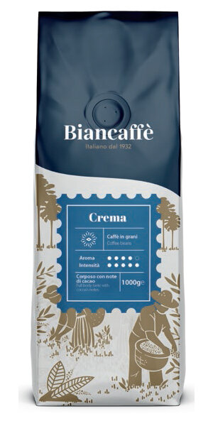 Кофе в зернах Biancaffe Grani Crema Бьянкафе Крема 1000 гр