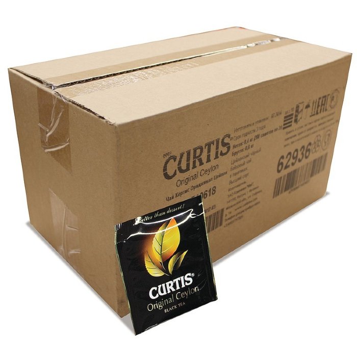 Чай в пакетиках КЁРТИЗ Curtis Original Ceylon Tea черный 200*2г